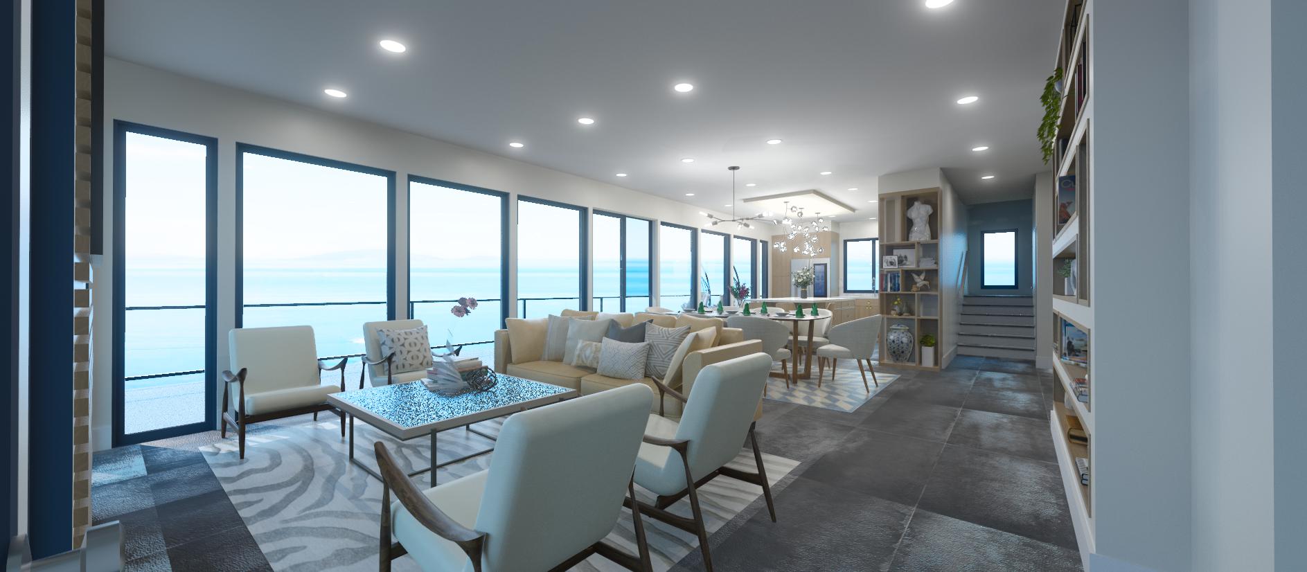 3d design for Kitchen & Living Room Design - Athens