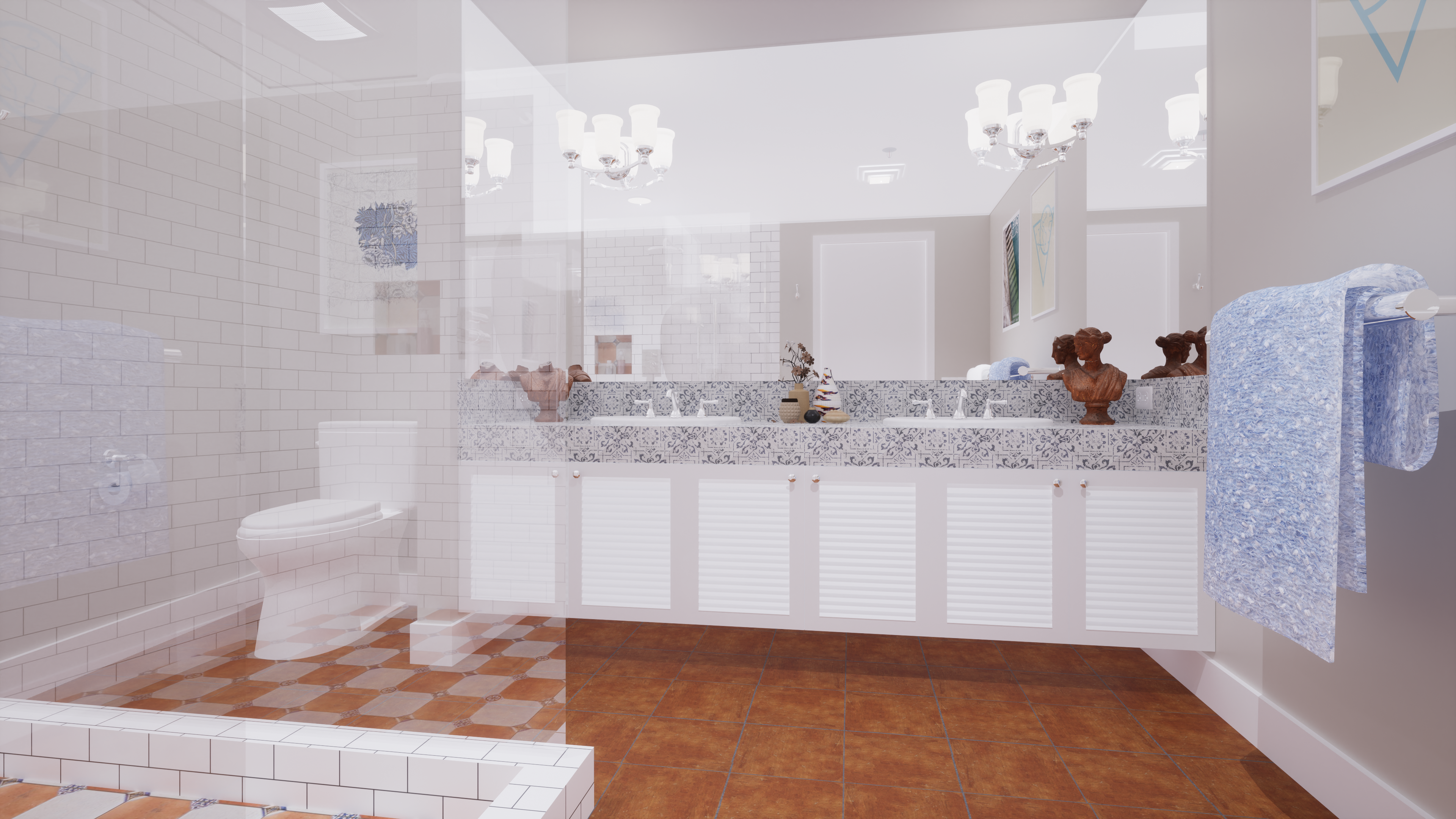 3d design for Bathroom Design - Palm Beach