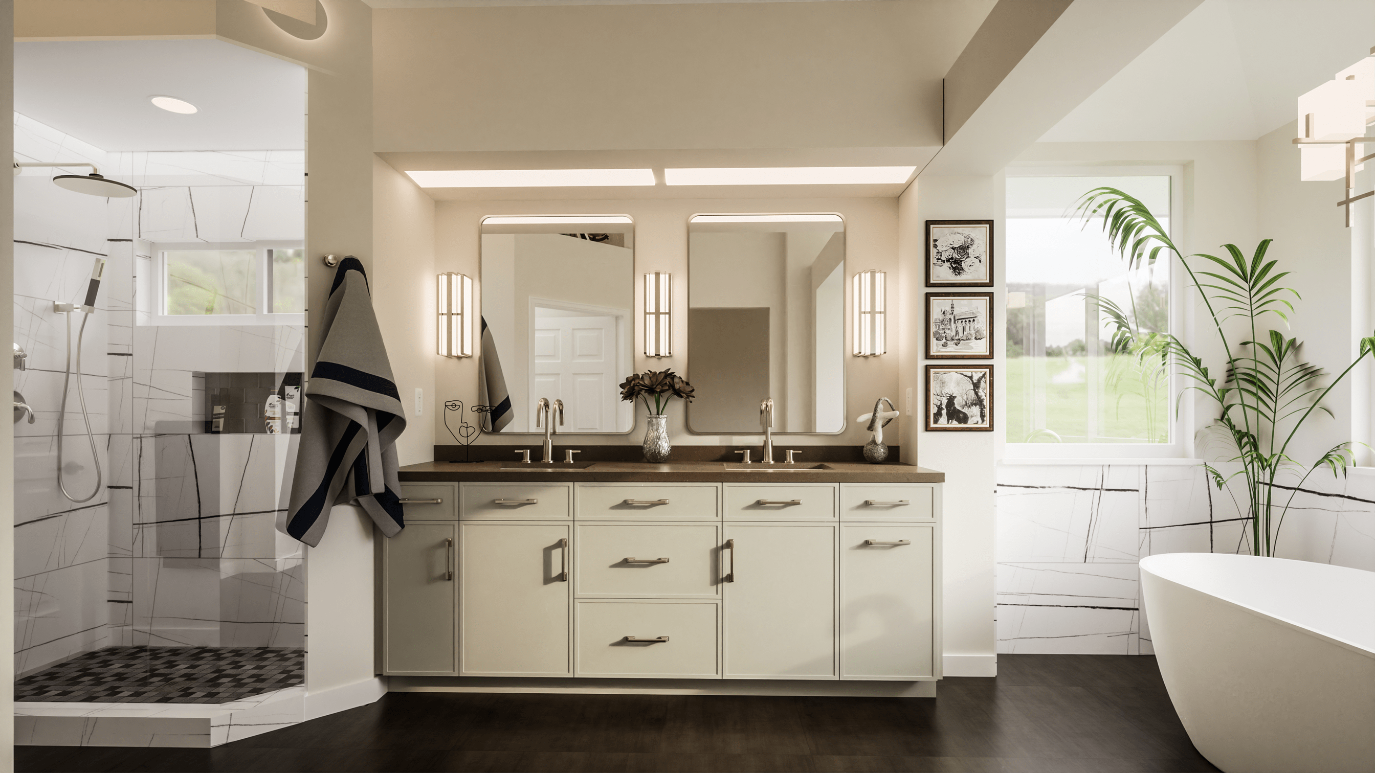 3d design for Bathroom Design (2V) - Pleasanton