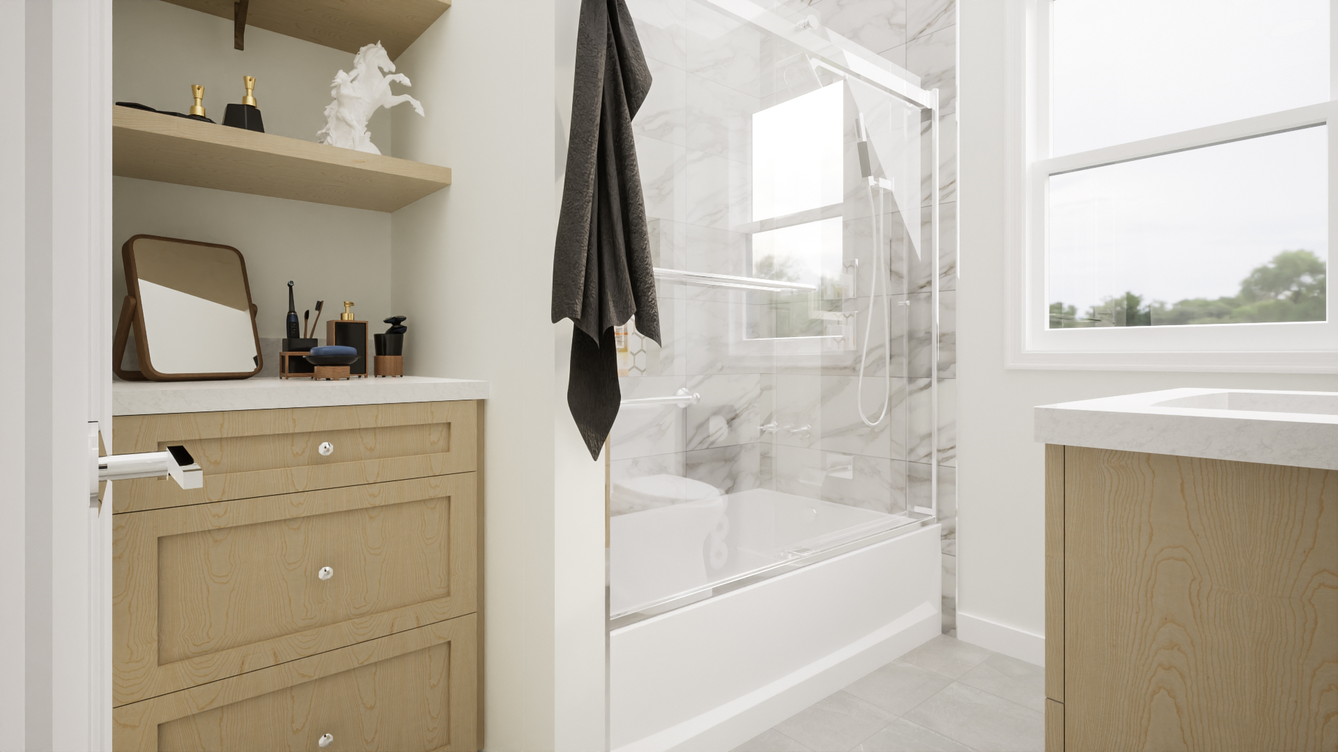 3d design for Bathroom Design (2V) - Oakland